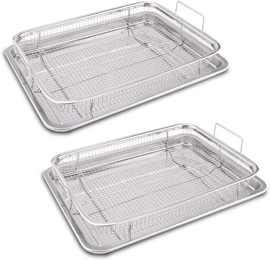 Voittozege Air Fryer Basket Set - Crispier Results!