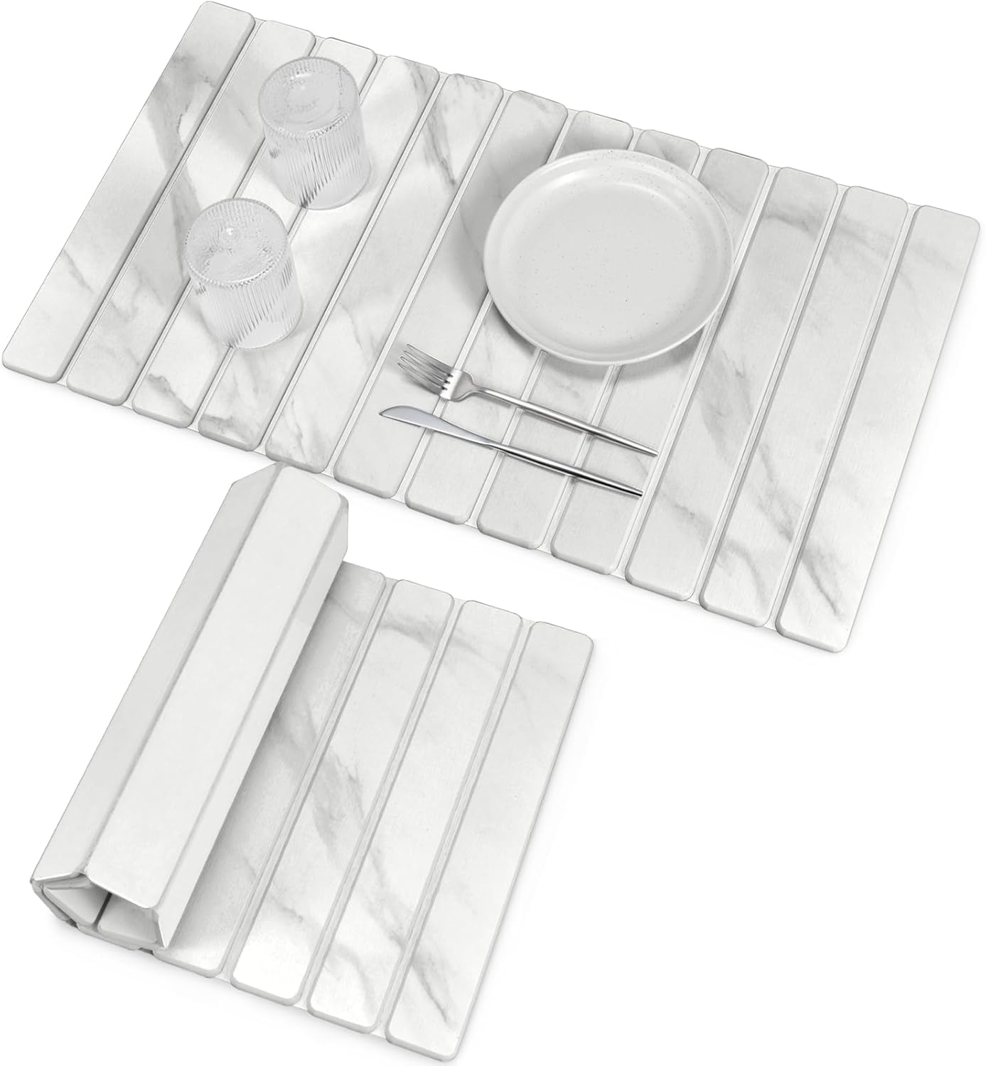 Large Stone Dish Drying Mats for Kitchen Counter, 28in x 16in