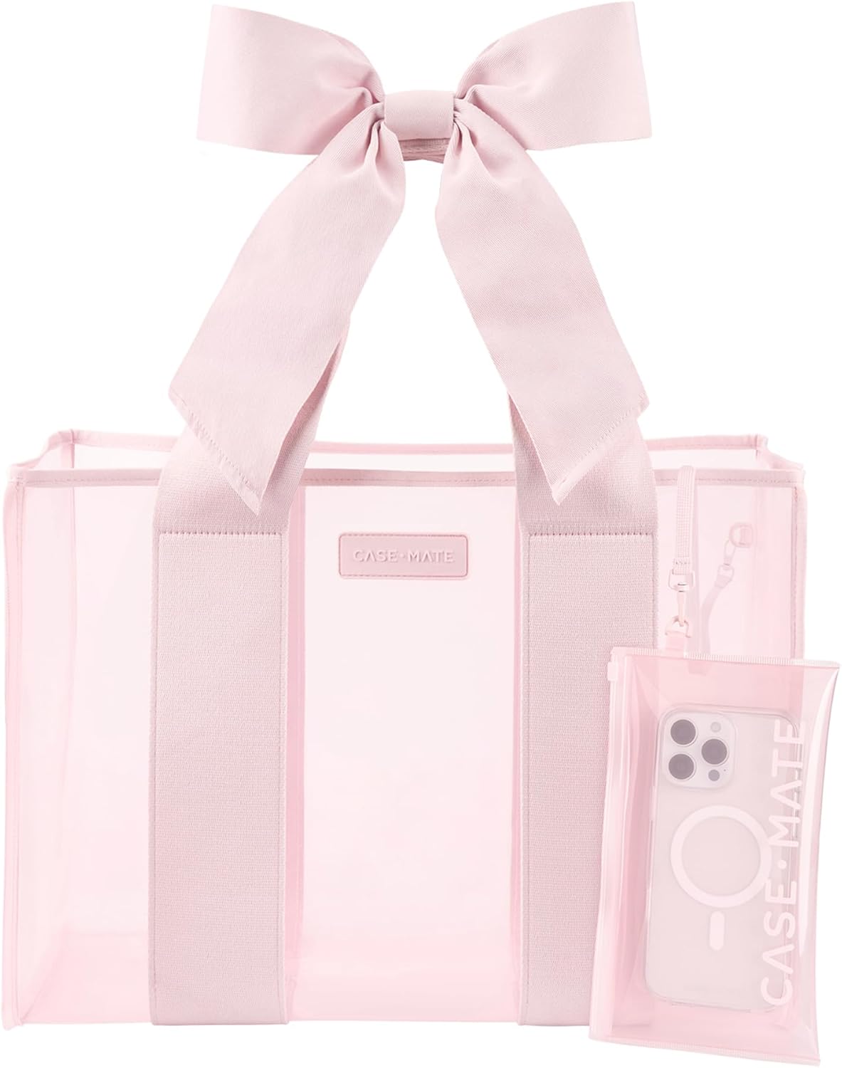 Chic Case-Mate Jelly Tote with Waterproof Design and Bow