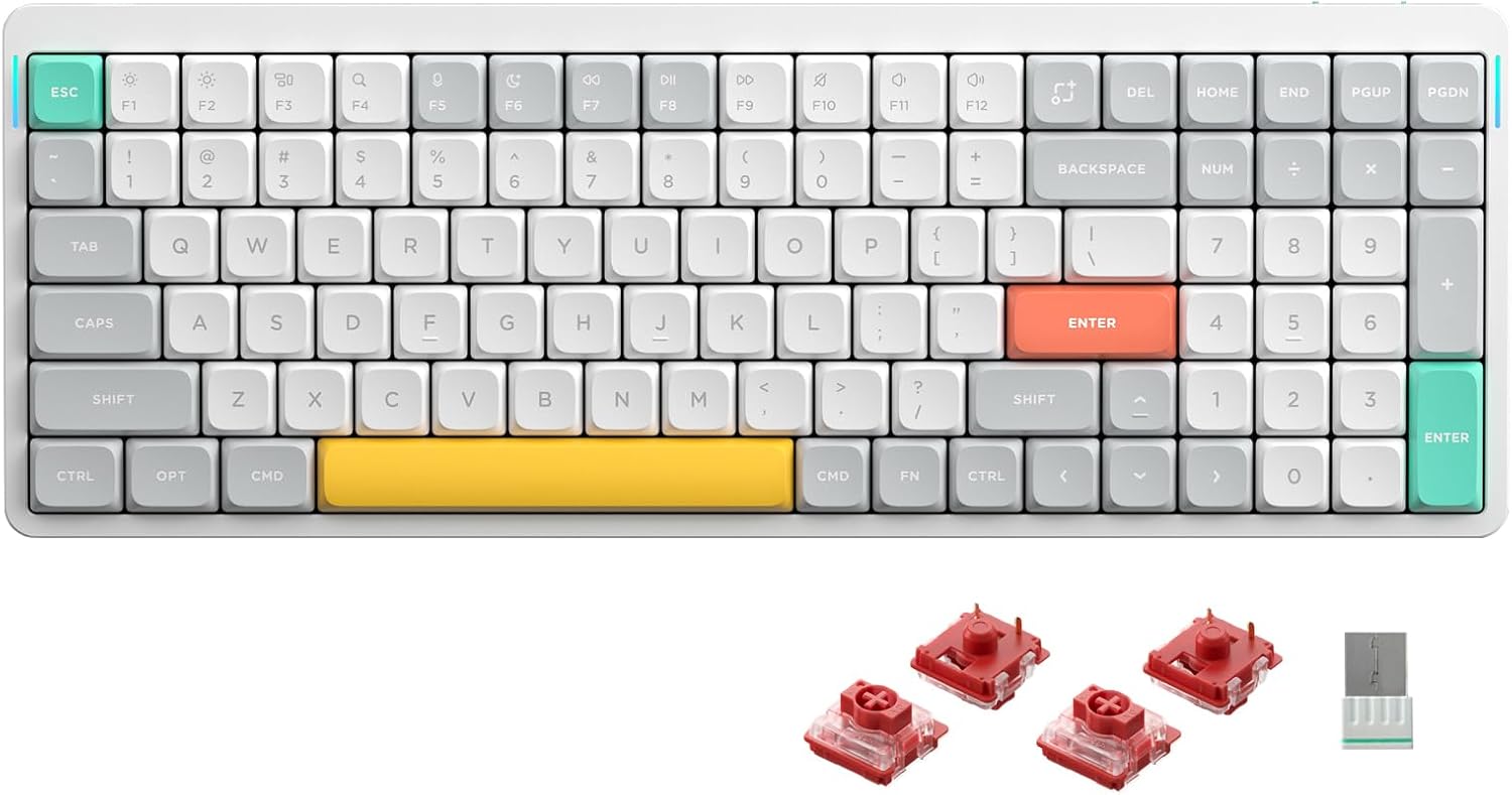 nuphy Air96 V2 Wireless Mechanical Keyboard with RGB Backlight