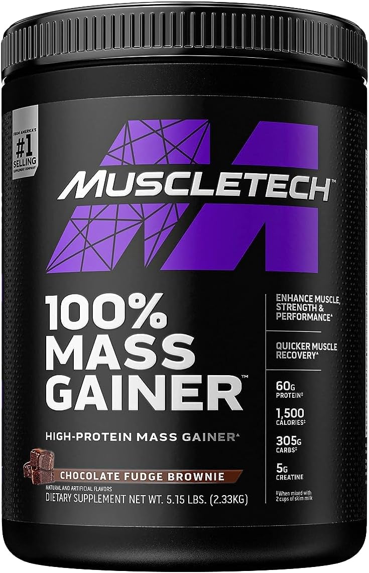 MuscleTech High Protein Mass Gainer for Weight Gain & Recovery