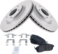 TRQ Front Brake Pad & Rotor Kit Compatible with 2013-2019 Nissan Kits