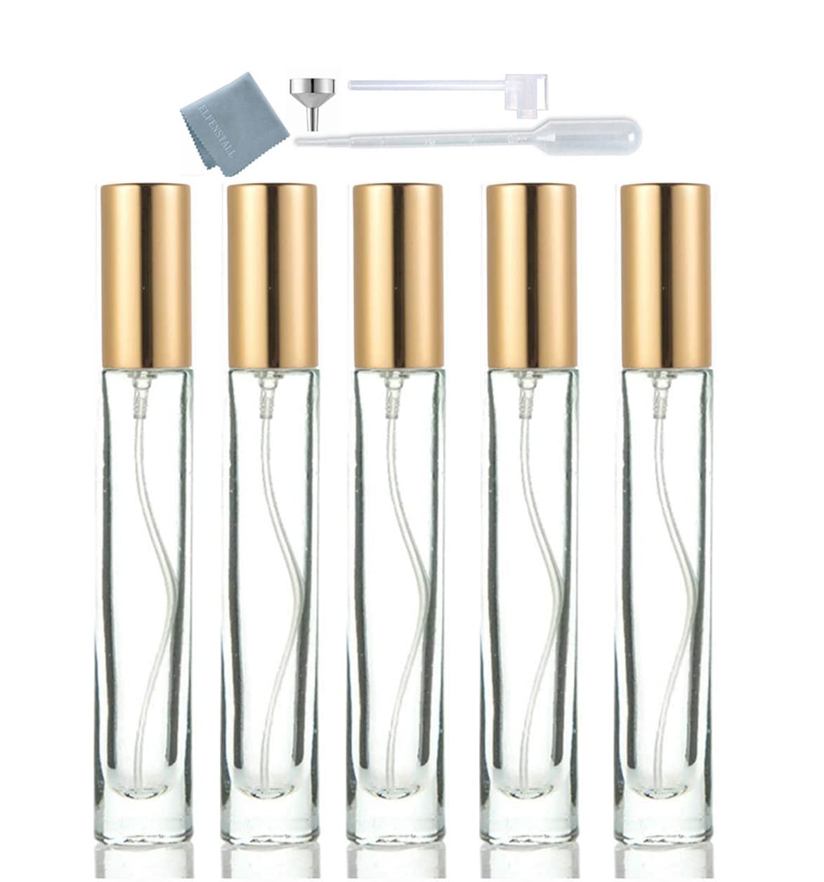 Elfenstall 10ml Gold Spray Bottle Set - Hydrating Fragrance Travel Gift