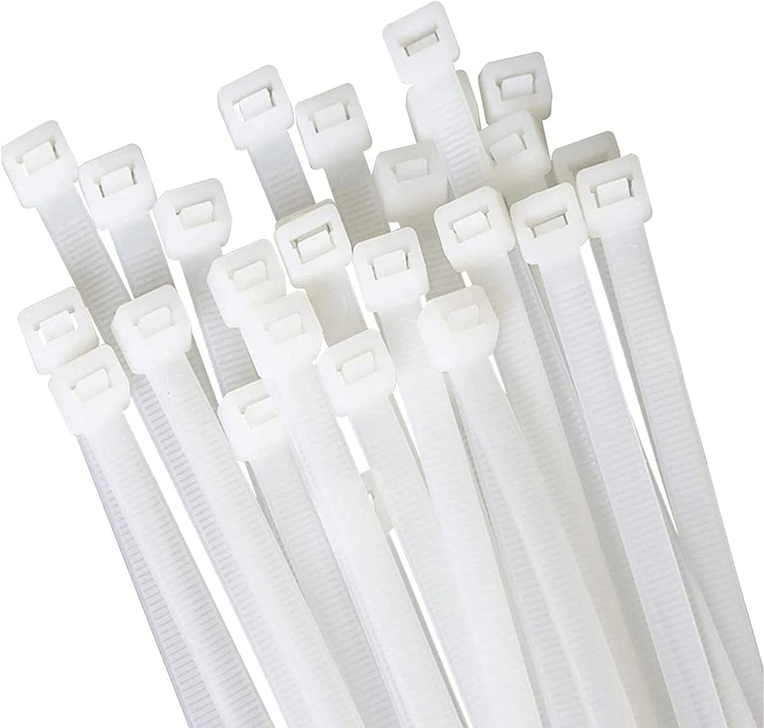 WANGFA 18 Outdoor Cable Ties - 100 Pack, 60 lbs Tensile