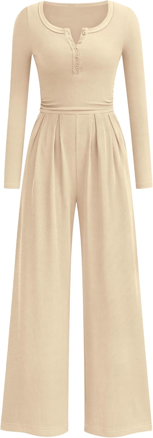PRETTYGARDEN Jumpsuits for Women Dressy Casual Fall Fashion
