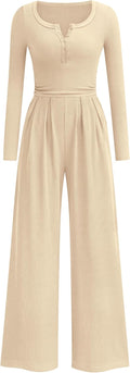 Jumpsuits for Women Dressy Casual One Piece Wide Leg Romper