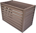 Mini Split Condenser Cover - Brown Louver Roof, Indoor/Outdoor Use!