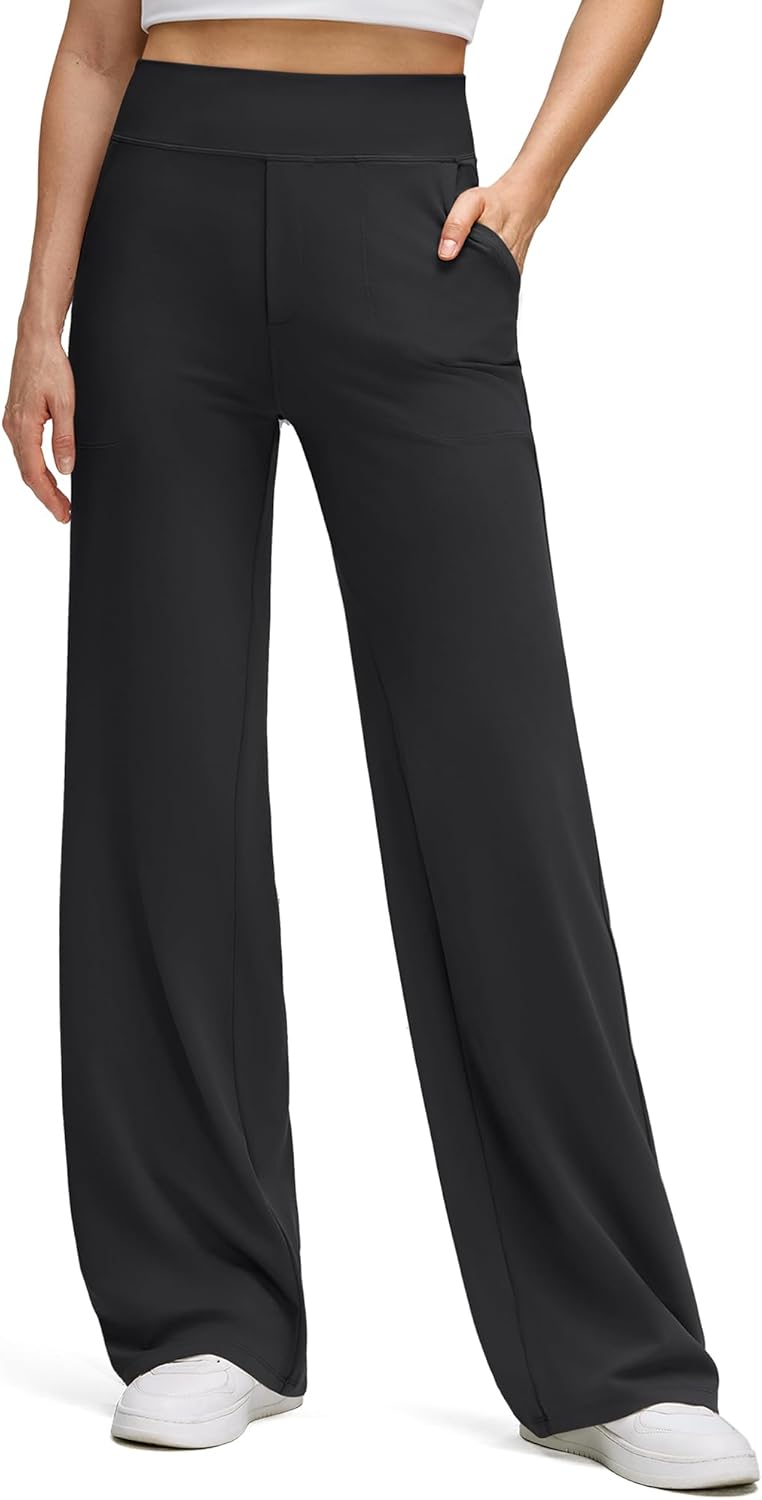 G4Free BareFeel High Stretch Wide Leg Pants for Women Comfort