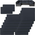 14-Piece Patio Cushion Covers Set - Fits up to 25.6x25.6x4in cushions