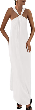 PRETTYGARDEN Womens Casual Long Summer Maxi Dress - Flowy Beachwear