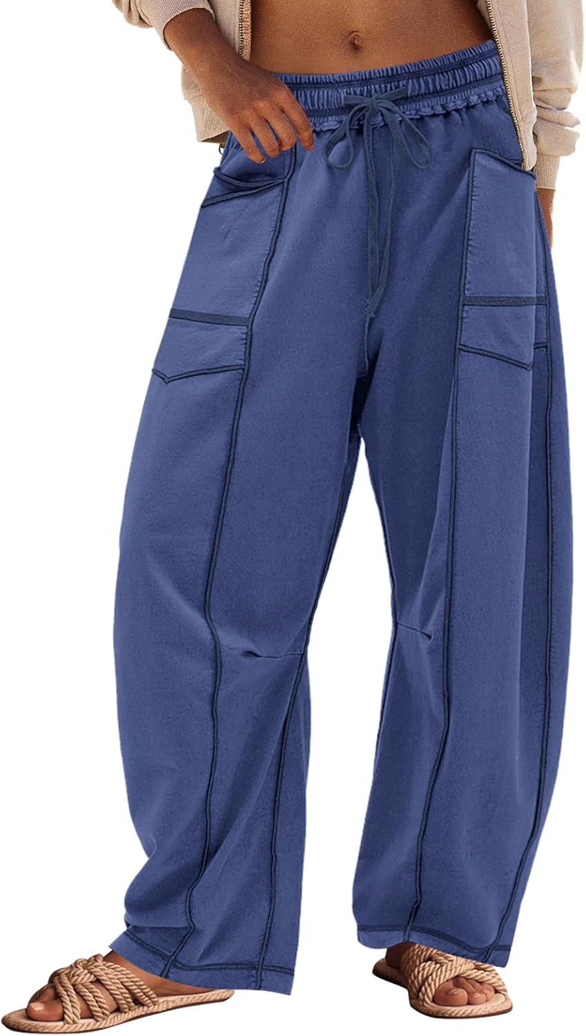 Panadila Womens Barrel Pants for Casual Beach and Lounge Wear