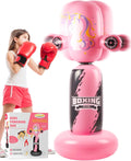 Punching Bag for Kids 360 Rotating Inflatable Bag - Stable Rebound
