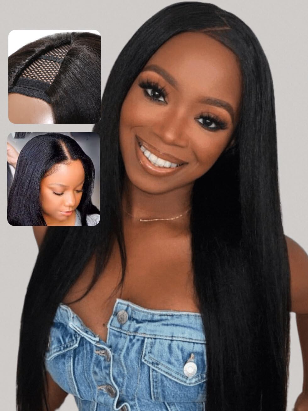 UNICE EasiContour V Part Wigs Human Hair for Effortless Style