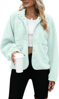 Yanekop Womens Fleece Jacket - Cozy Sherpa Outerwear