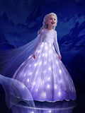 Princess Costume for Girls LED Light Up Dress - App Sync Music Control