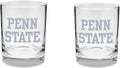 Penn State Nittany Lions 2-Sided Satin Finish Rocks Glass Set - 14 oz