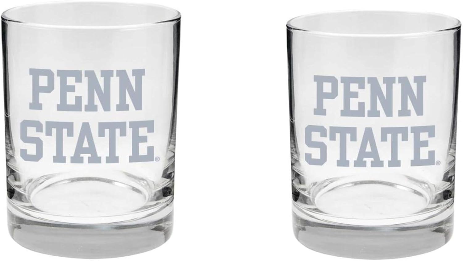 Penn State Nittany Lions Etched Satin Finish Rock Glass Set