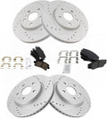 TRQ Front & Rear Ceramic Pads & Performance Brake Rotor Kit - Direct