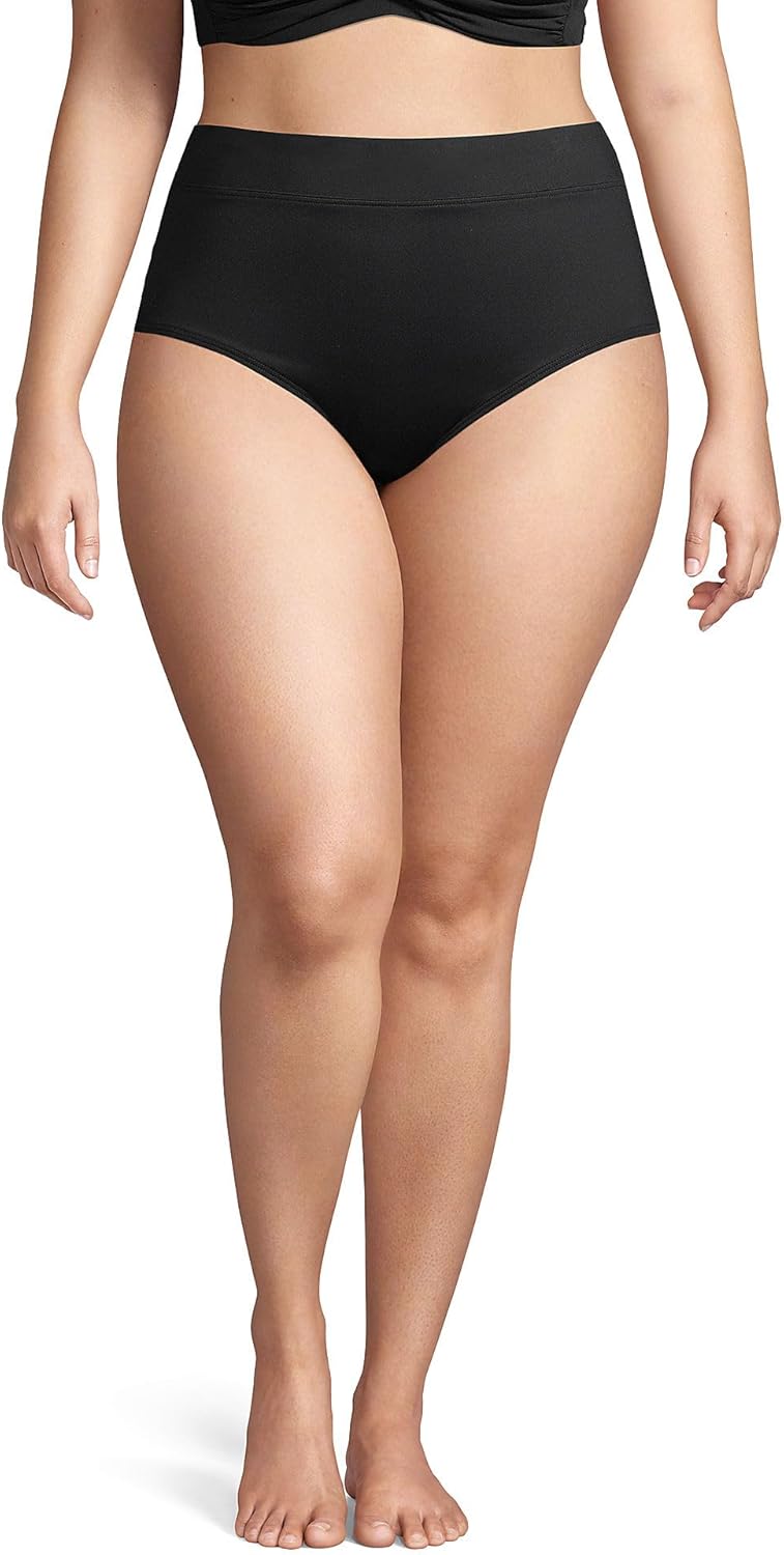 Lands' End Women's Tummy Control High Waisted Bikini Bottoms Review