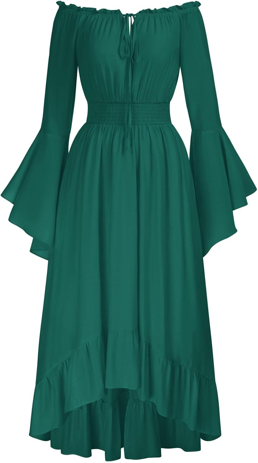 Scarlet Darkness Renaissance Faire Costume for Women - High Low Dress