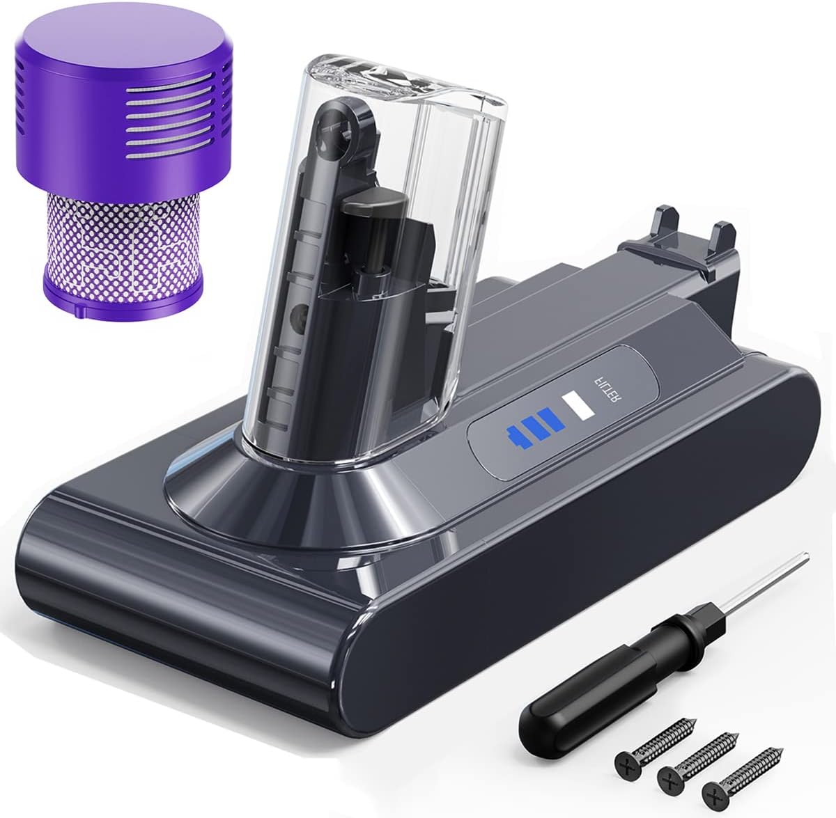 Long-lasting 5000mAh V10 Battery - For Dyson V10