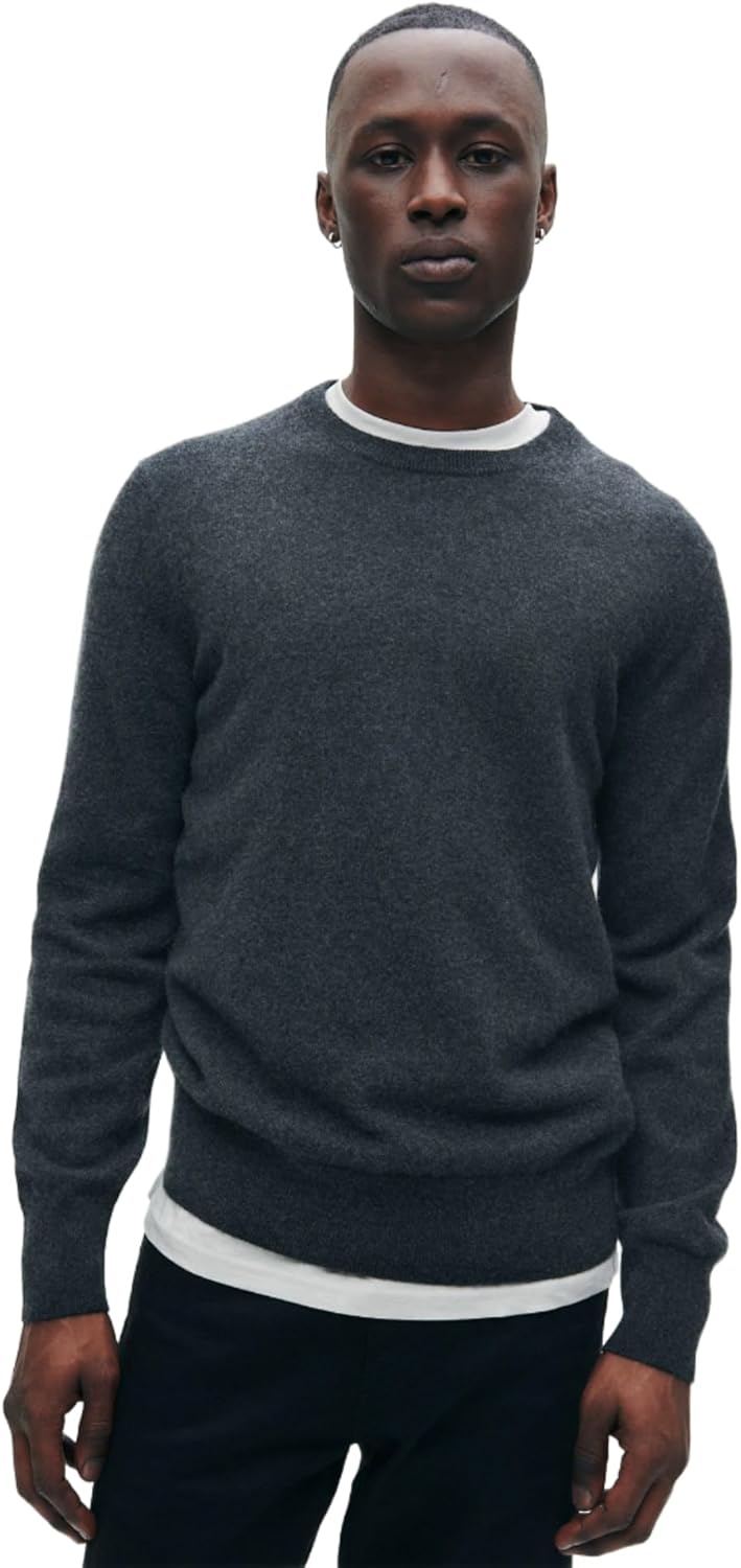 NAADAM Mens Cashmere Crewneck Sweater - Classic Wardrobe Staple