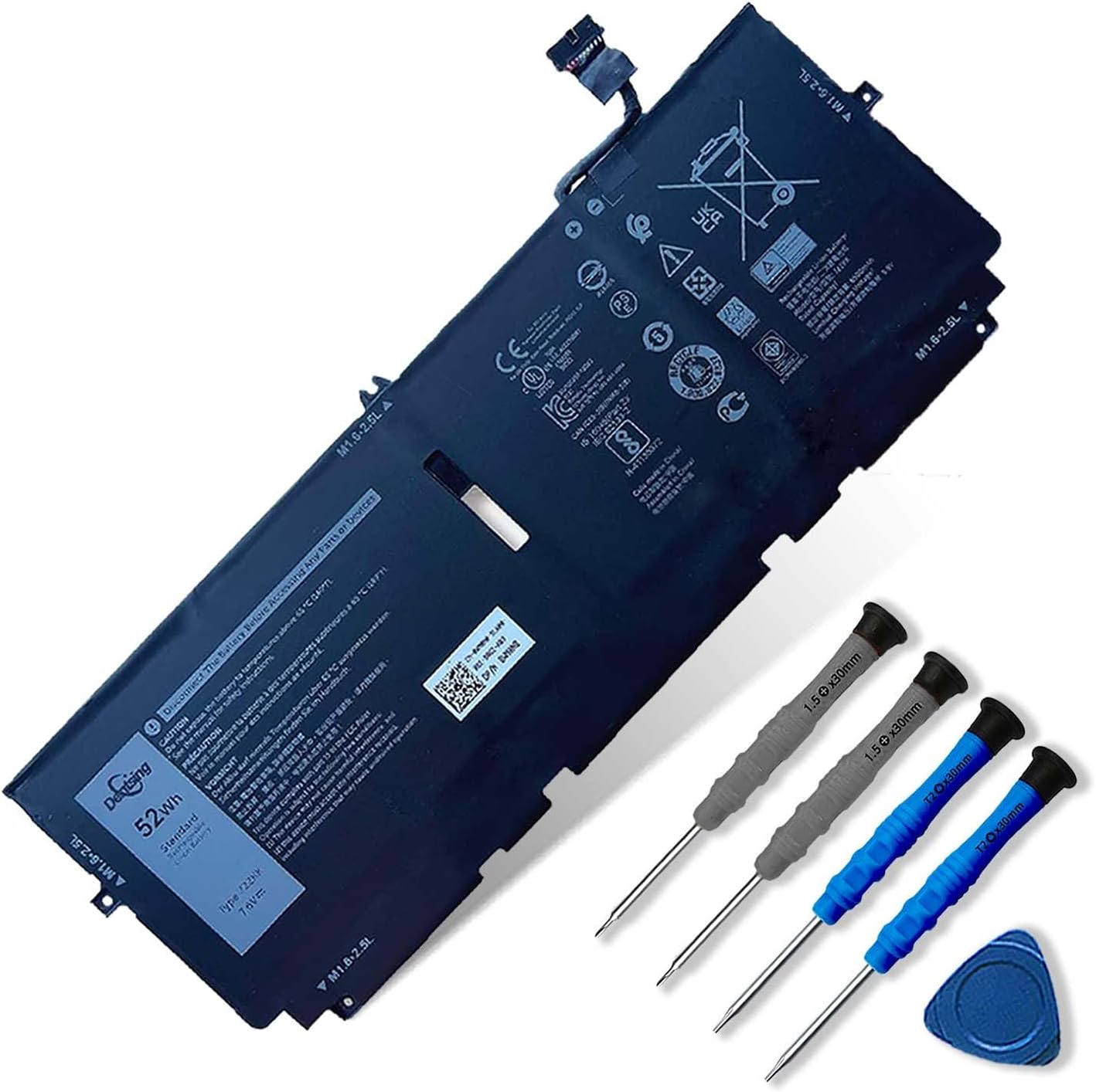 722KK 52Wh Laptop Battery Replacement for Dell XPS 13 Models