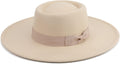 Big Wide Brim Women Fedora Hat - Classic Wide Brim Fedora