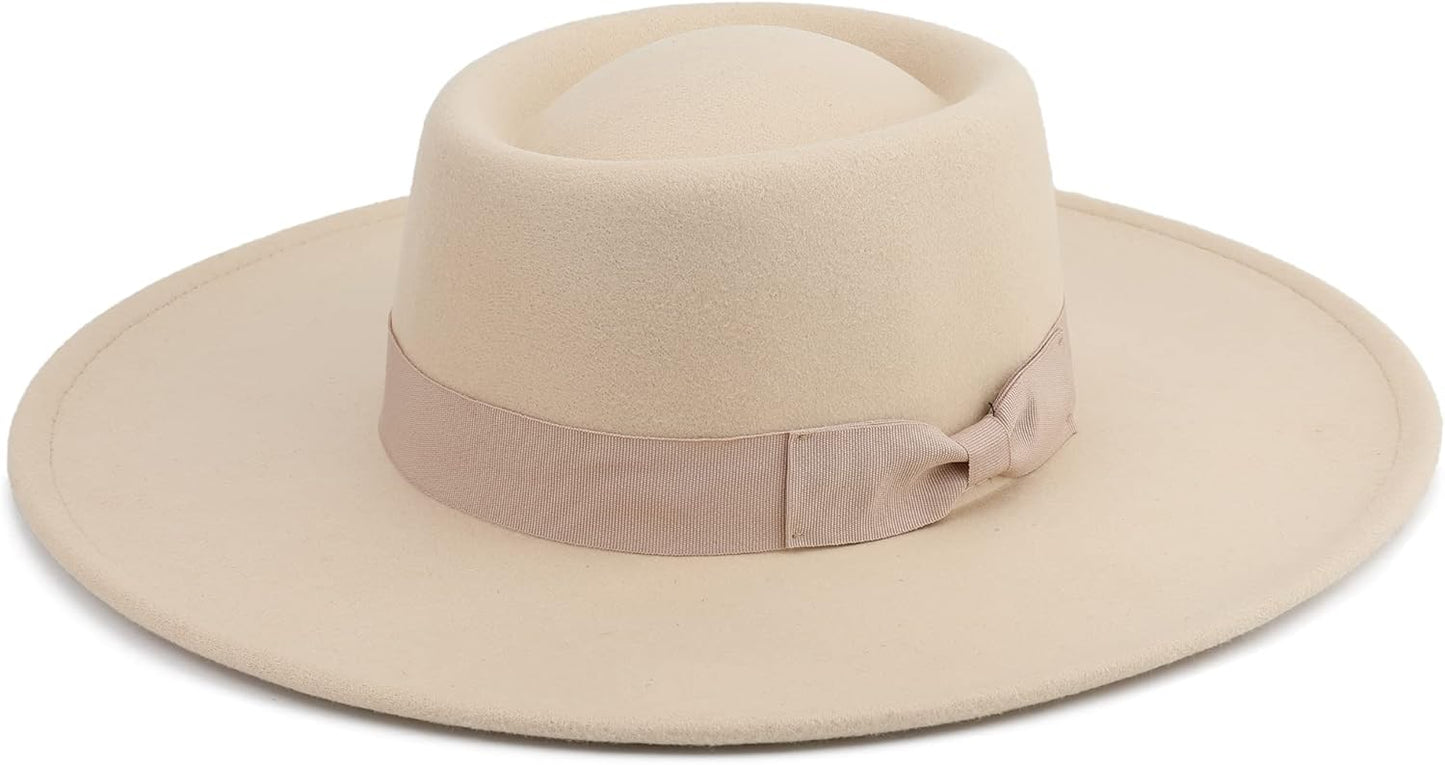 Big Wide Brim Women Fedora Hat for Stylish Outdoor Activities