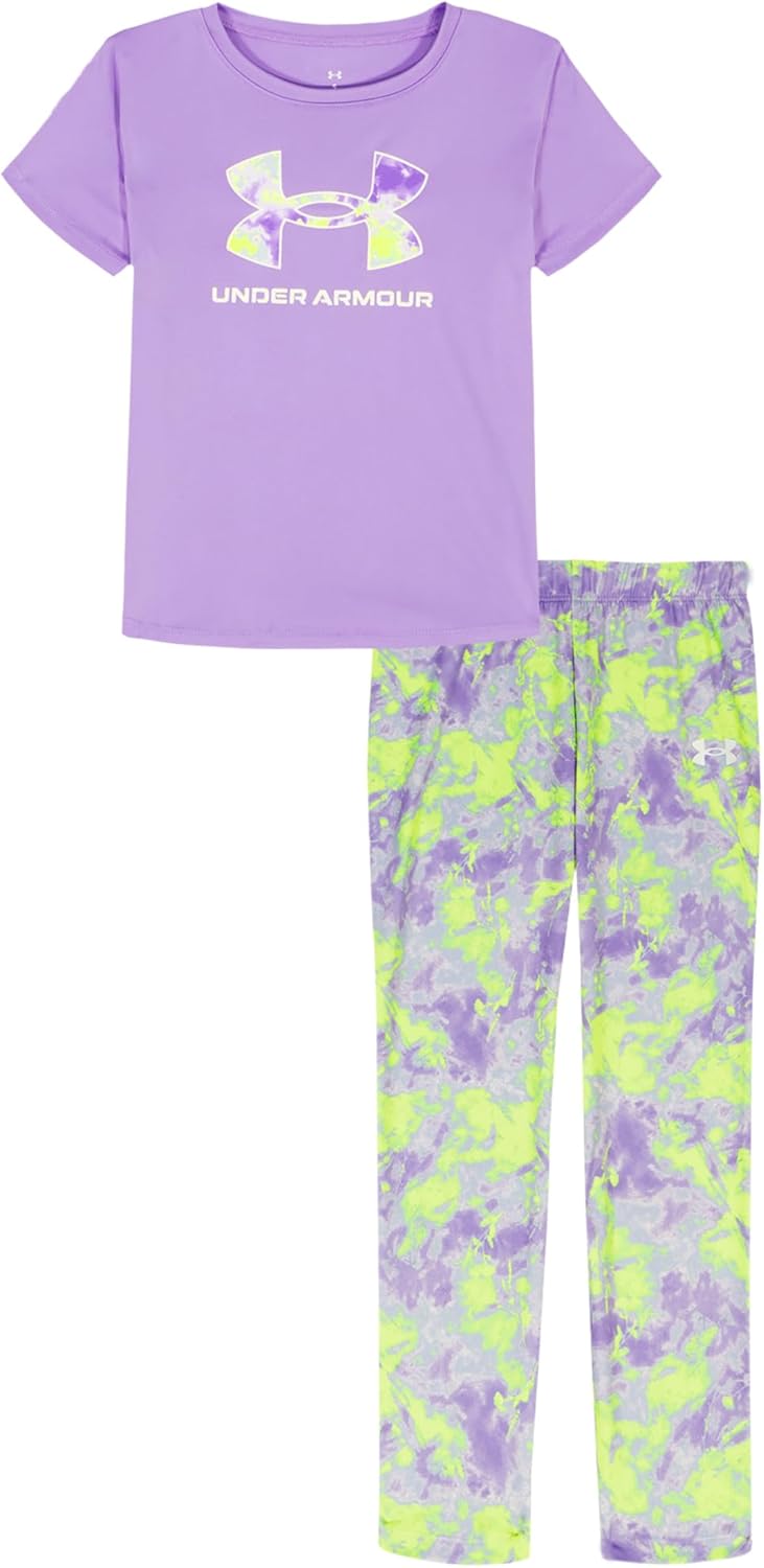 Under Armour Baby-Girls Ua Terrazzo Leopard Heart Set for Comfort