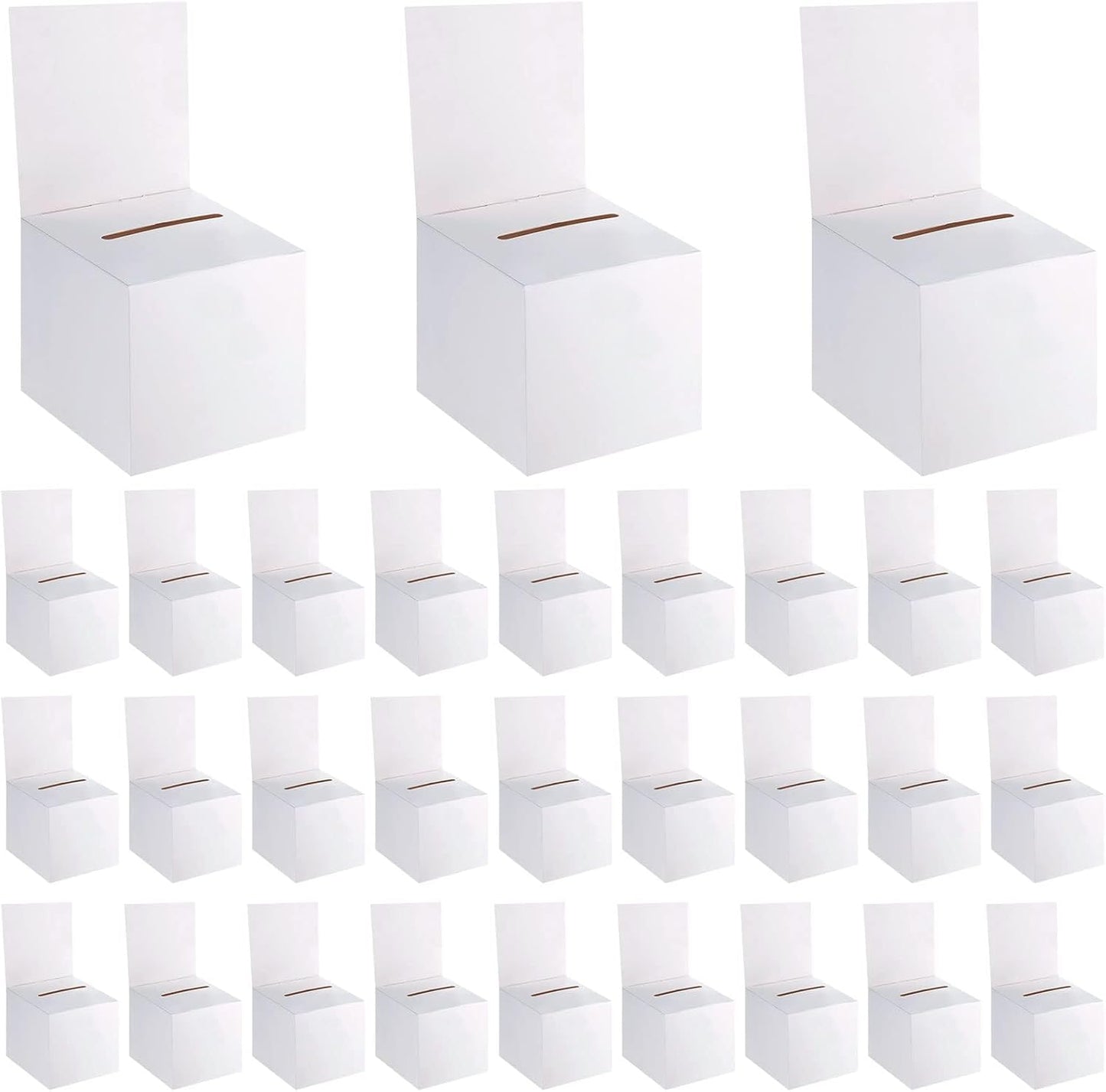 60 Pack Raffle Boxes for Voting and Fundraising Events