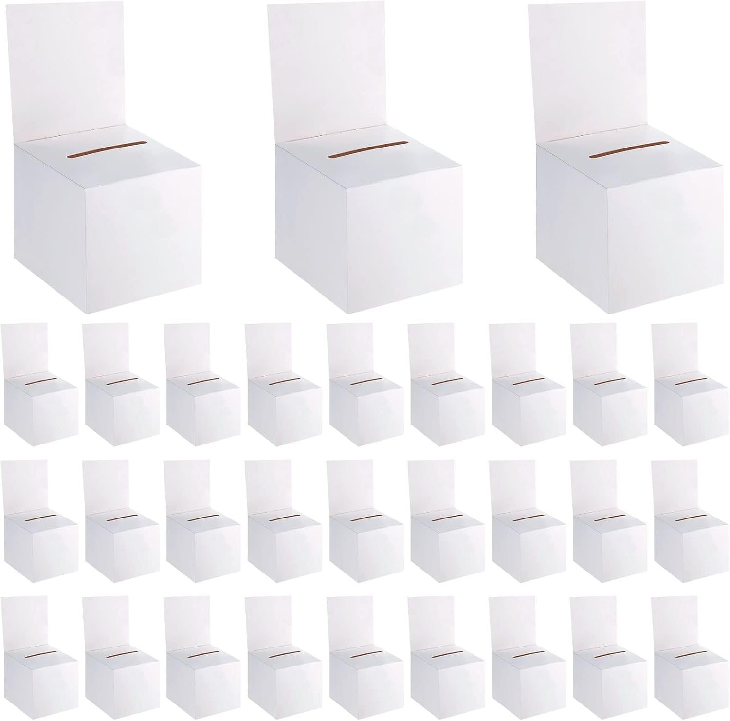 60 Pack Raffle Boxes for Voting and Fundraising Events