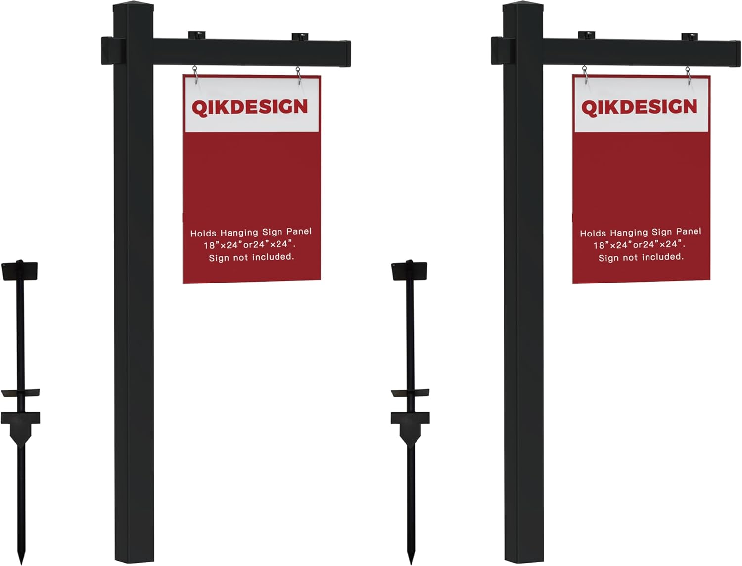 6ft Tall Real Estate Sign Post - Heavy Duty Yard Sign Holder