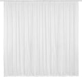 115in x 120in White Chiffon Drapes Panels for Events - Backdrop