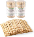 TONGYE Mini Bamboo Forks - 2 Packs, 3.5 - Appetizer & Cocktail Picks