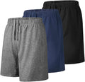 Men's Athletic Shorts with Pockets 7 in Cotton Knit - Multipack