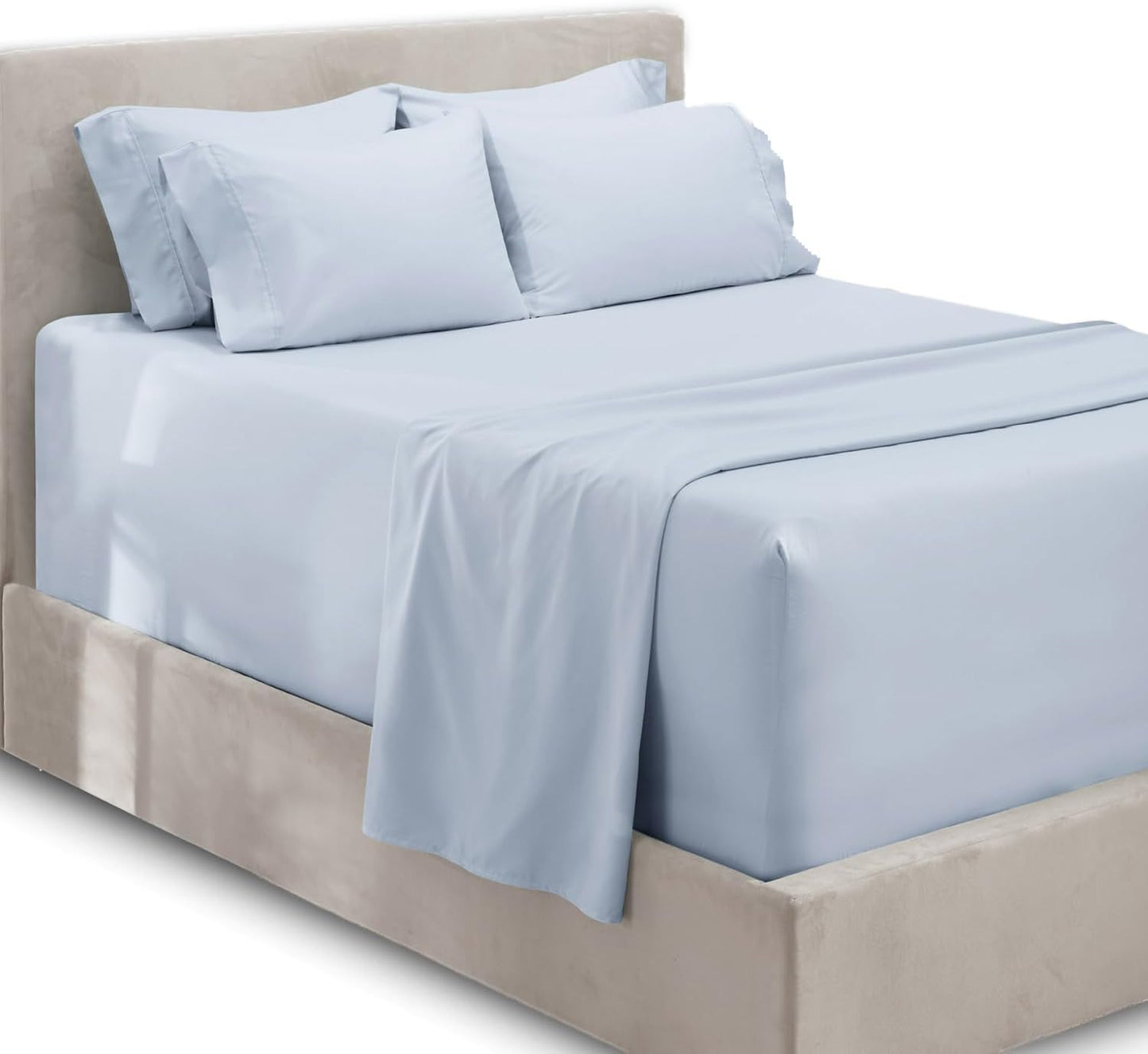 Luxury Soft 6 Piece Bed Sheet Set for California King Size
