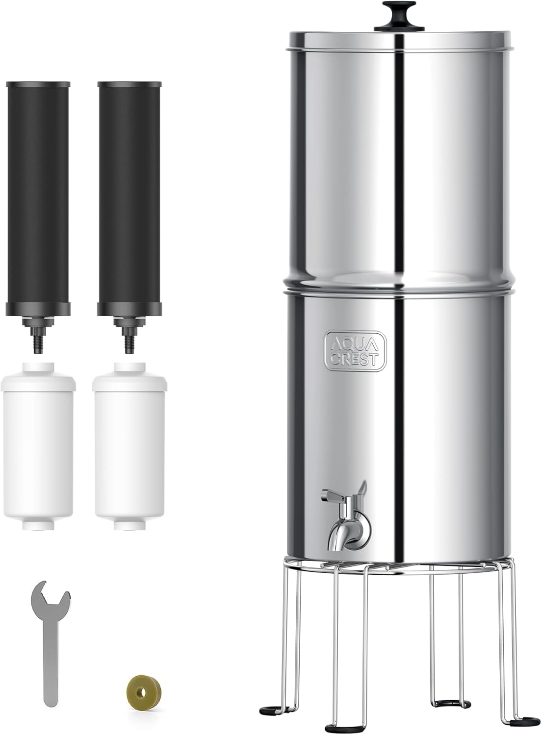 AQUA CREST Gravity Water Filter System for Clean Water Anytime