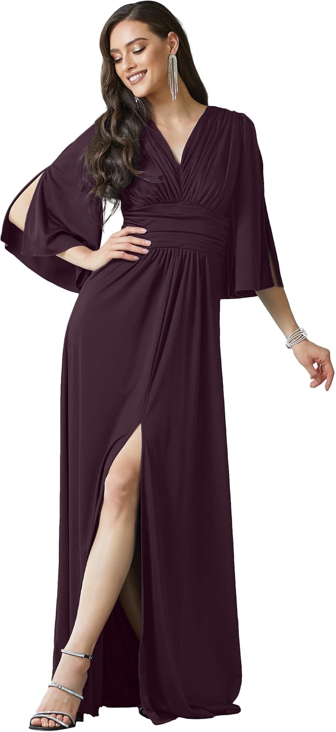KOH KOH Womens Long Bridesmaid Maxi Dress for Special Occasions