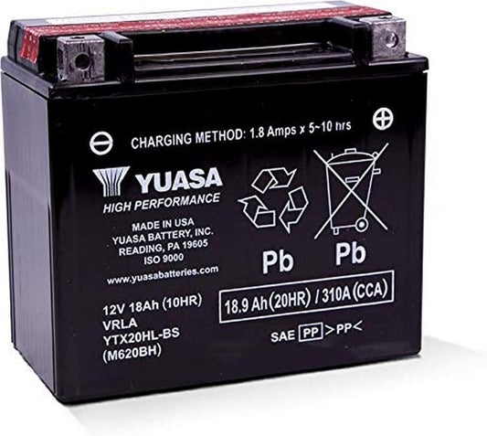 Yuasa YTX20HL-BS Battery for Reliable Vehicle Performance
