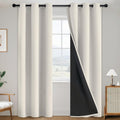 100% Blackout Curtains 38 x 84 in, 2 Panels Set - Room Darkening