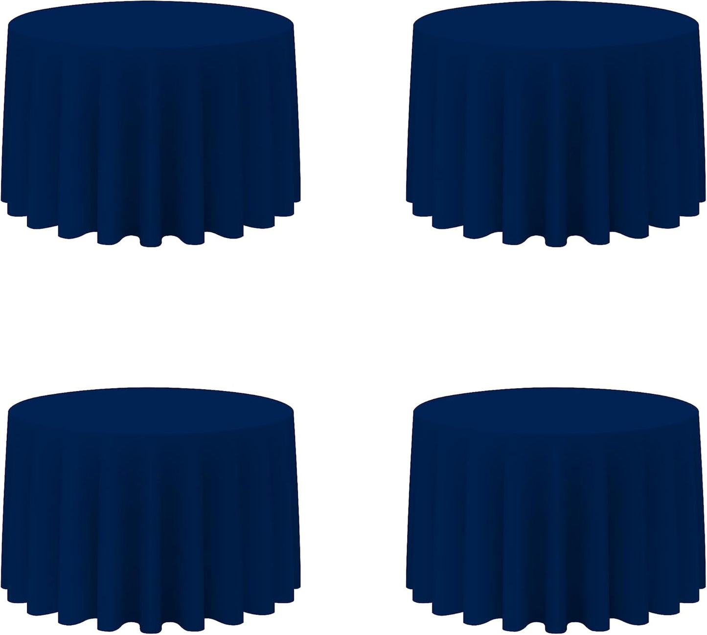 Navy Blue Round Tablecloths 108 Inch for Elegant Events