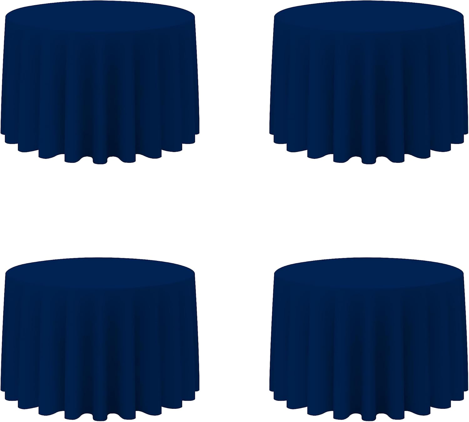 Navy Blue Round Tablecloths 108 Inch for Elegant Events