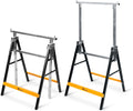 Metal Saw Horses 2 Pack Folding Heavy Duty 880 lbs Load Capacity