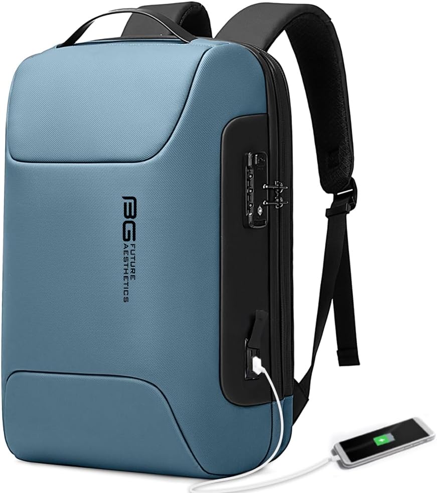 BANGE Anti Theft Business Backpack with USB Charging Port
