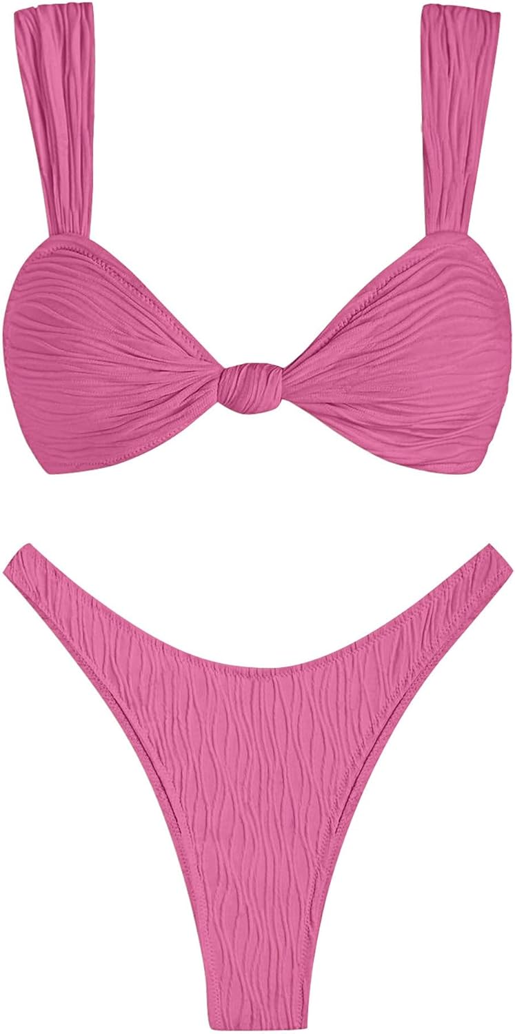 ZAFUL 2025 Cheeky Bikini Sets for Women High Cut Swimsuit