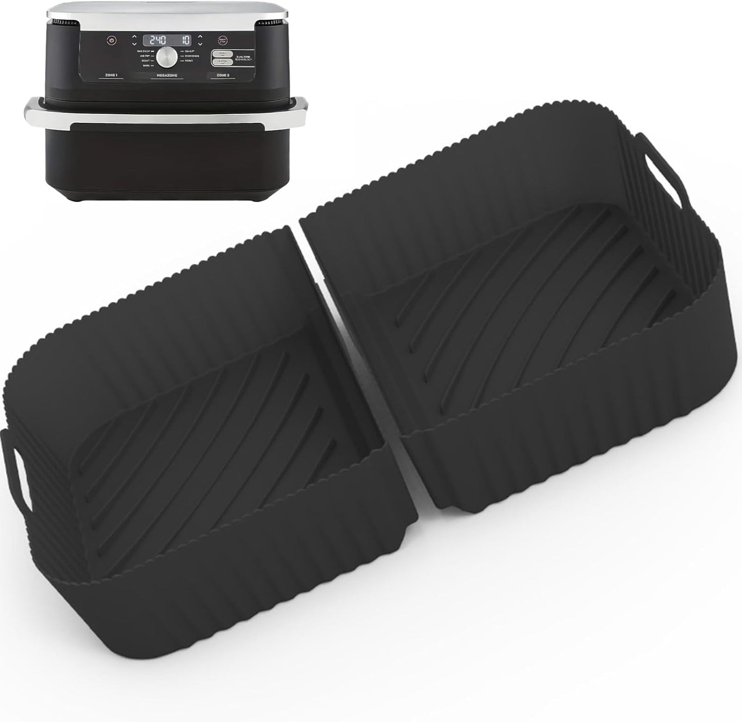 Elecphbo 2-in-1 Air Fryer Liners - Superior Drainage & Heat Flow