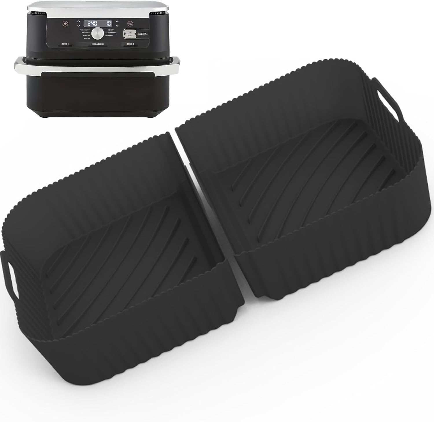 Elecphbo 2-in-1 Air Fryer Liners - Superior Drainage & Heat Flow