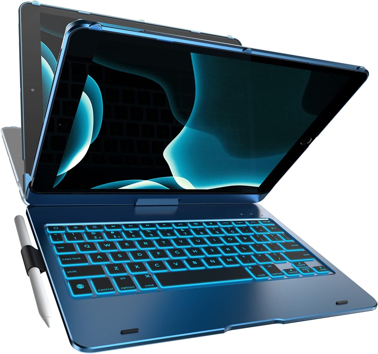 YEKBEE Case with Keyboard for iPad 9th Generation - 360 Modes