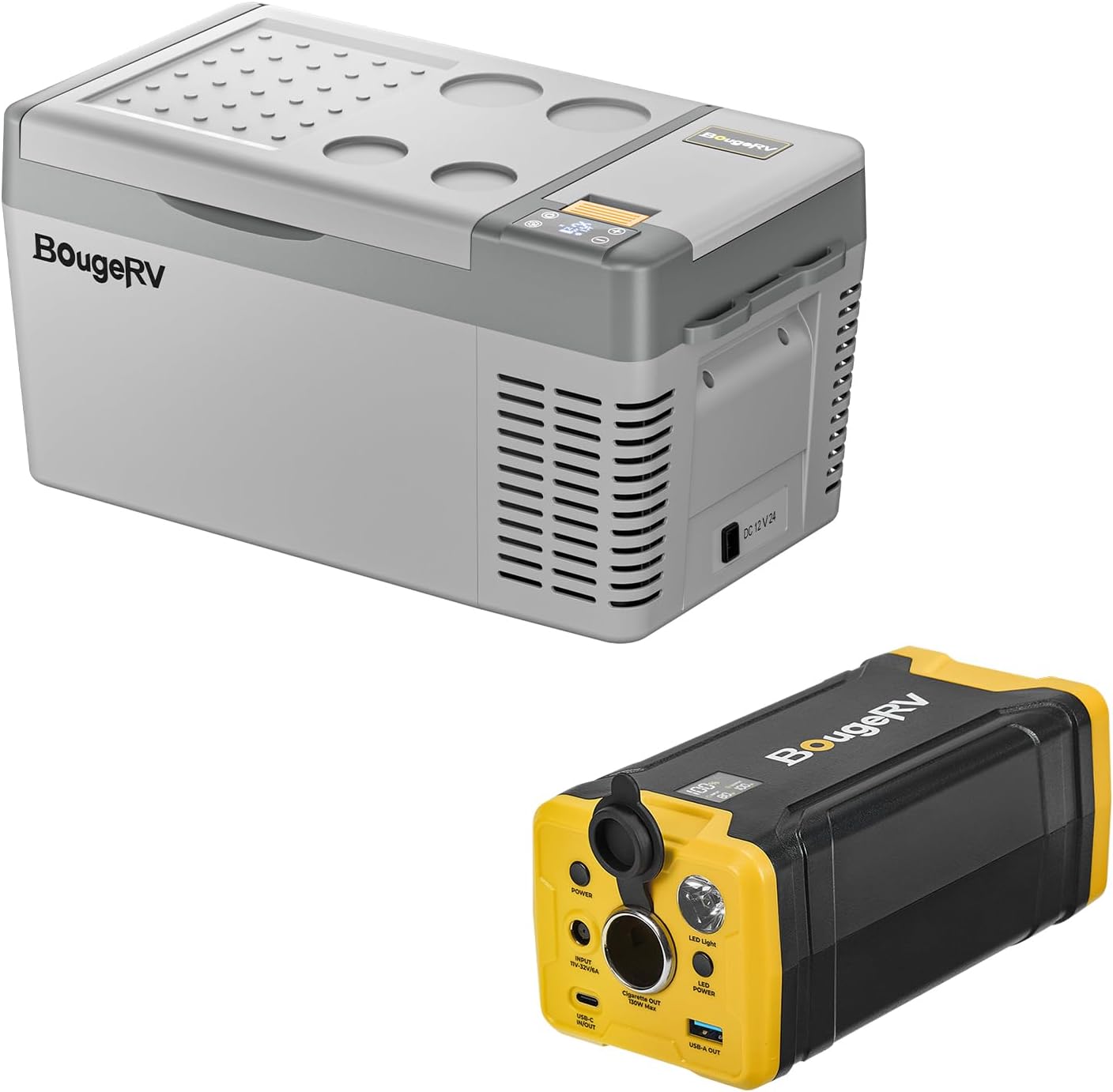 BougeRV Portable Power Station & Car Fridge Bundle
